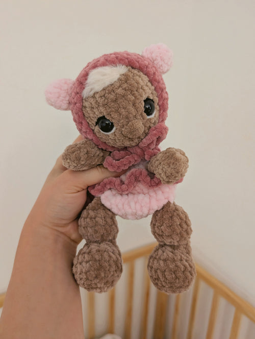 BALLERINA BEAR PUMPKIN DOLL